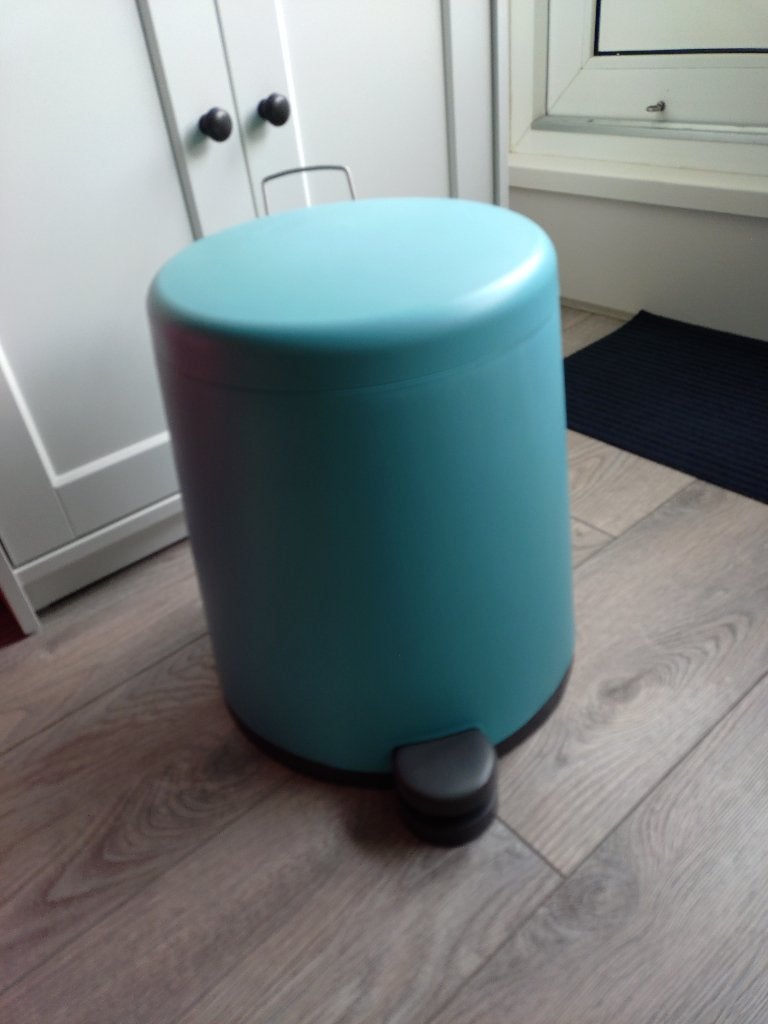 Pedaalemmer 12 Liter, prullenbak, afvalbak, Ophalen, Kunststof, Met pedaal, Nieuw