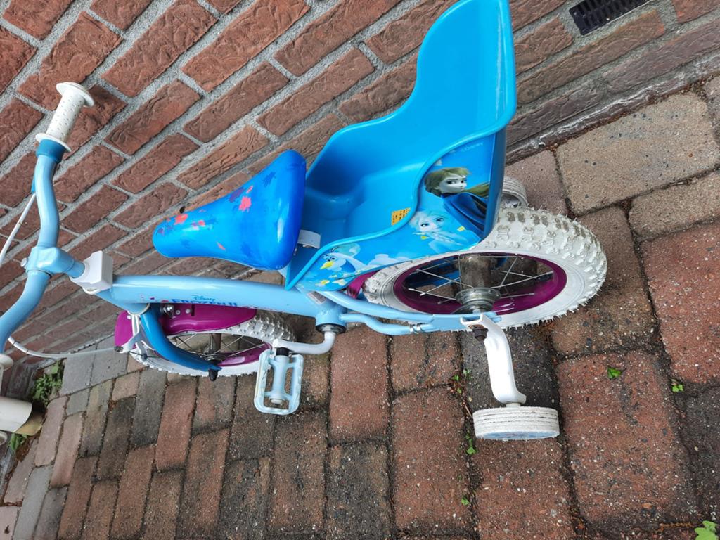 Frozen kinderfiets 12 inch, Ophalen, Gebruikt, 14 inch of minder, Disney Frozen