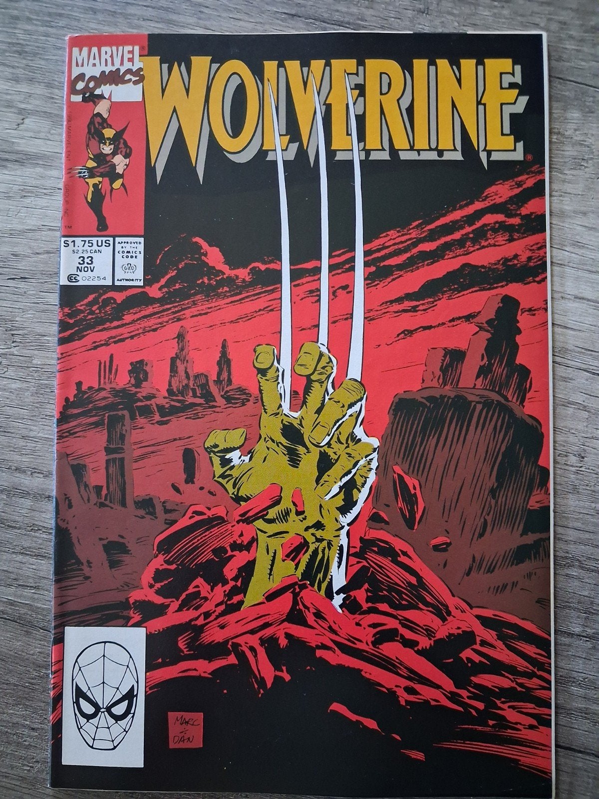 Wolverine Marvel Comics #33 - November 1990, Boeken, Strips | Comics, Amerika, Ophalen of Verzenden, Marc & Dan, Gelezen