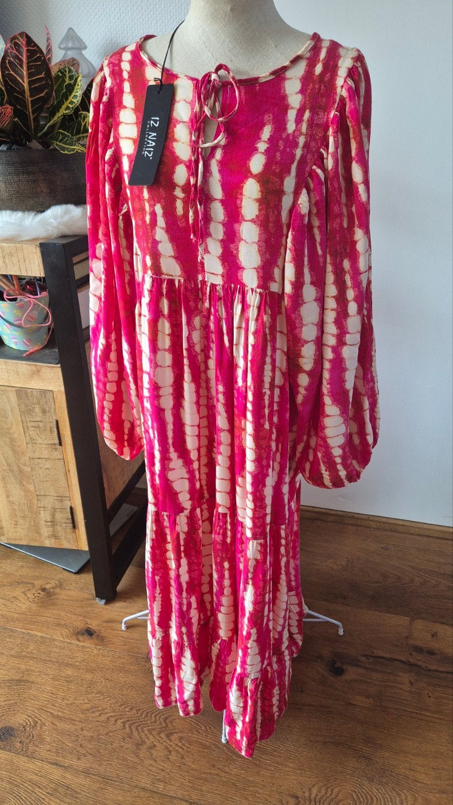 Iz Naiz ruime jurk 44, Kleding | Dames, Jurken, Maat 42/44 (L), Ophalen of Verzenden, Roze, Onder de knie