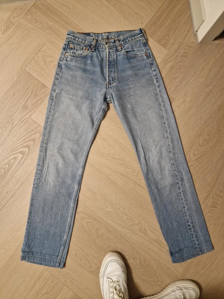 Levi's 501 vintage jeans w28 l30, Ophalen of Verzenden, Blauw