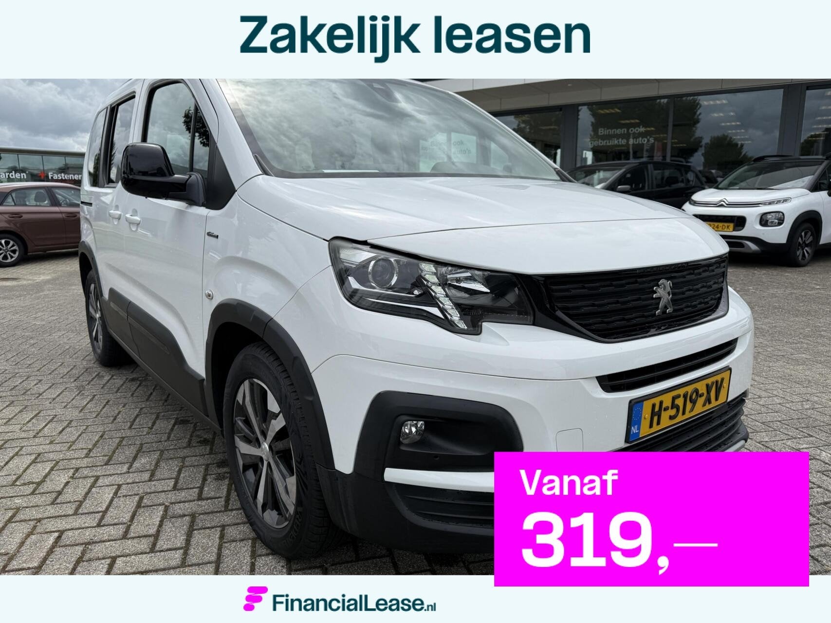 PEUGEOT RIFTER 110 PK GT 12 MND BOVAG RIJKLAAR PRIJS, Voorwielaandrijving, 12 maanden, Gebruikt, 1199 cc