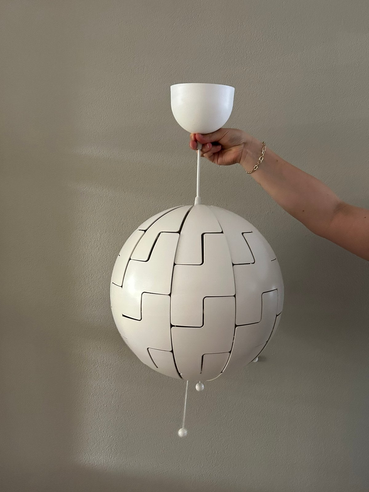 Hanglamp ikea ps 2014 wit doorsnede 35 cm, Ophalen of Verzenden, Zo goed als nieuw, Minder dan 50 cm