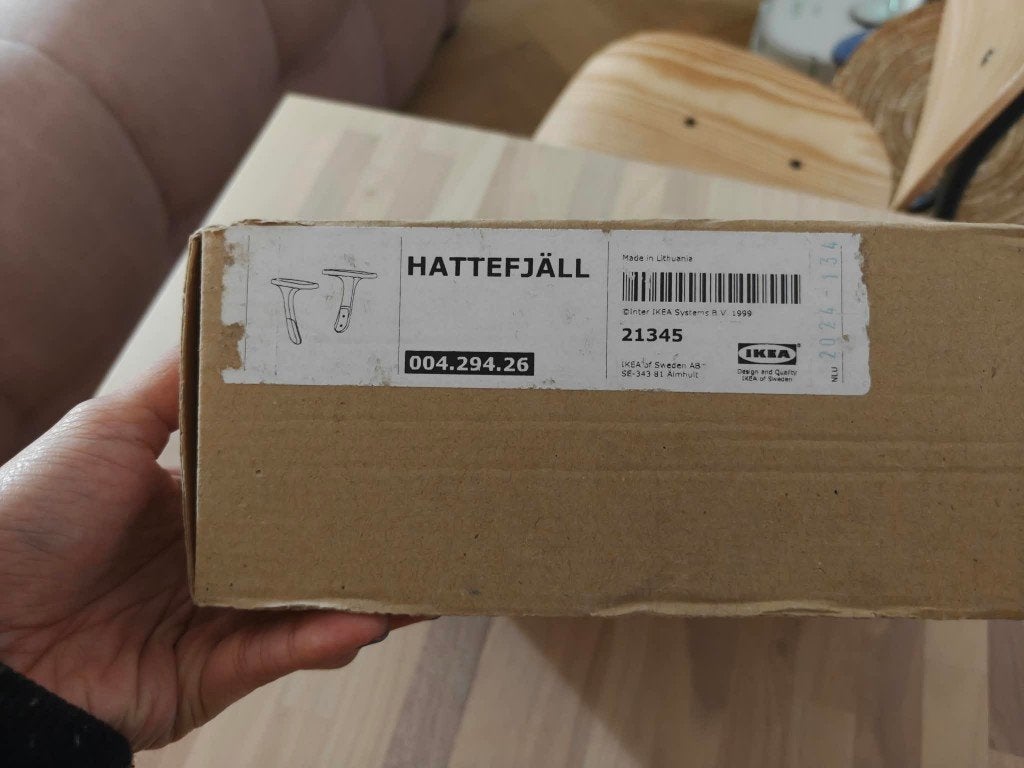 IKEA HATTEFJALL armleuningen, zwart, Ophalen of Verzenden, Nieuw