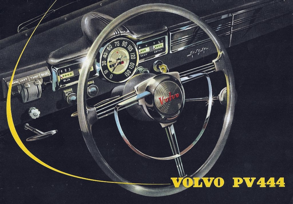 oldtimer Volvo PV444 H-serie nederlandse katterug PV folder, Boeken, Auto's | Folders en Tijdschriften, Ophalen of Verzenden, Zo goed als nieuw