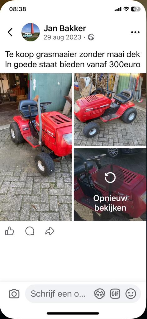 Maaidek, Tuin en Terras, Ophalen of Verzenden, Zo goed als nieuw, 50 cm of meer