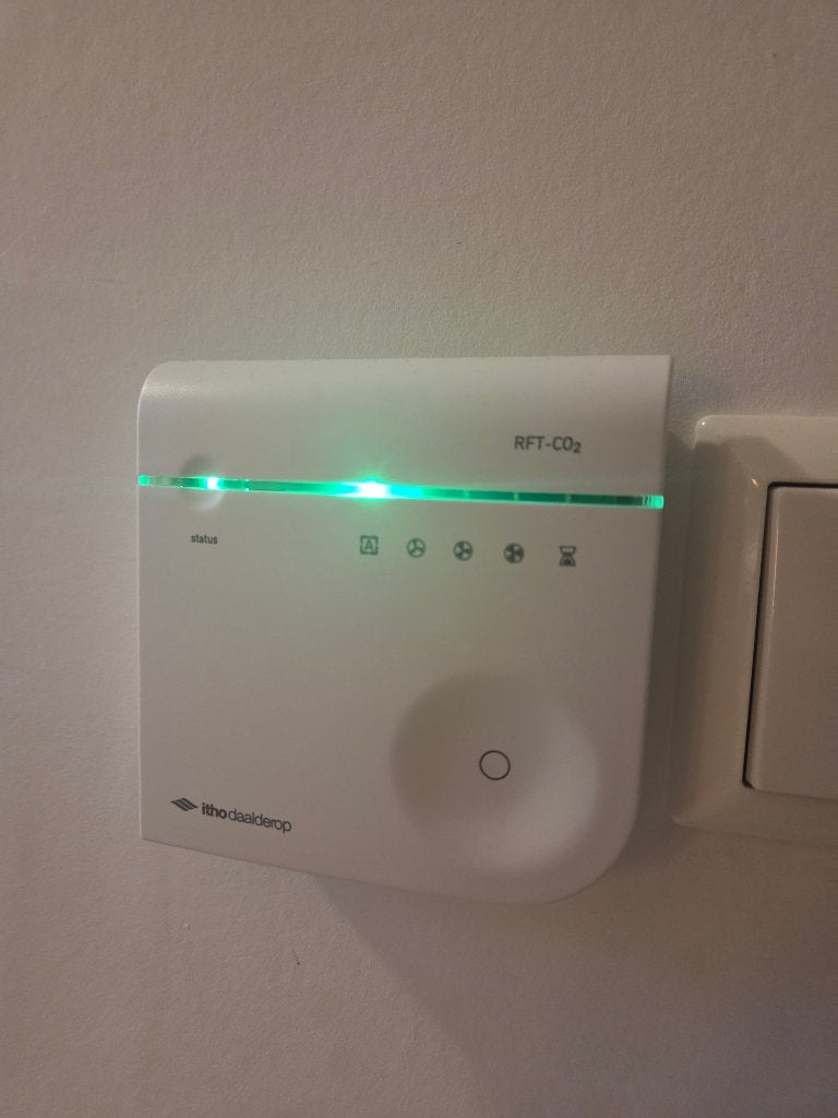 2x Itho Daalderop RFT CO2 sensor 230V, Ophalen of Verzenden, Zo goed als nieuw, Ventilator en Afzuiger