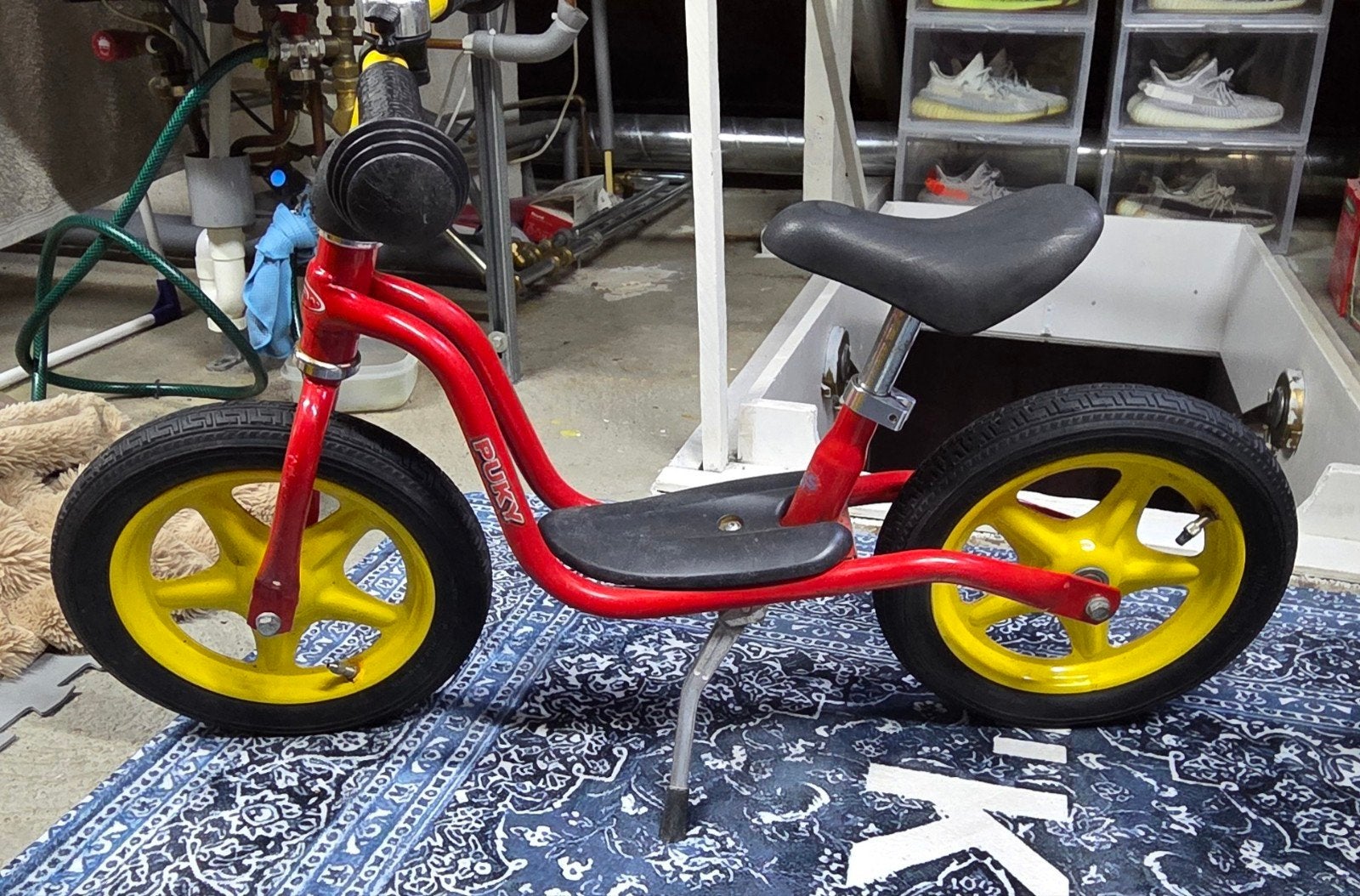 Puky loopfiets LR 1L rood geel, Ophalen, Gebruikt, Minder dan 16 inch, Puky