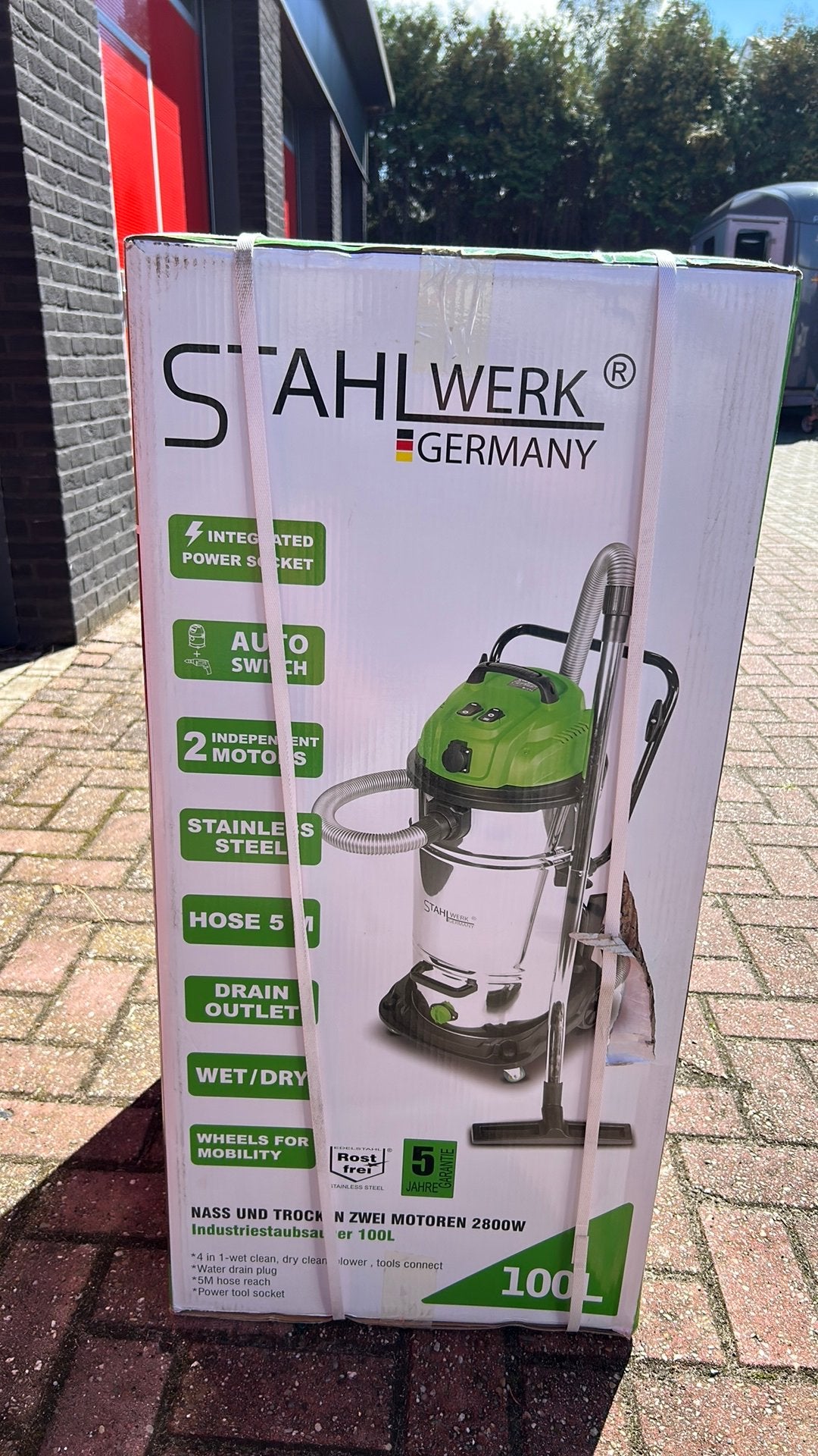 Stahlwerk industriele  bouwstofzuiger nat/droog, Ophalen, Overige merken, Nieuw, Industriële stofzuiger