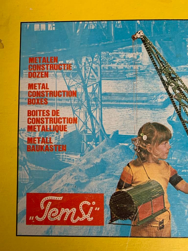 Vintage Temsi Metalen Constructie Dozen - Nummer 3, Ophalen, Gebruikt, Overige merken