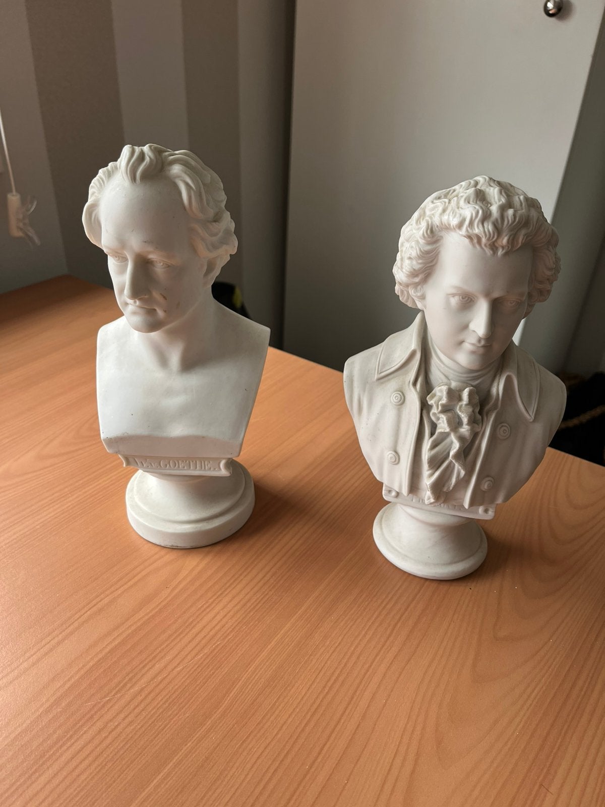 Bustes van Mozart en van Goethe, Ophalen of Verzenden