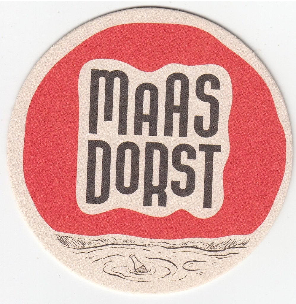 1 MAASDORST BIERVILTJE, Ophalen of Verzenden, Gebruikt, Viltje(s), Overige merken