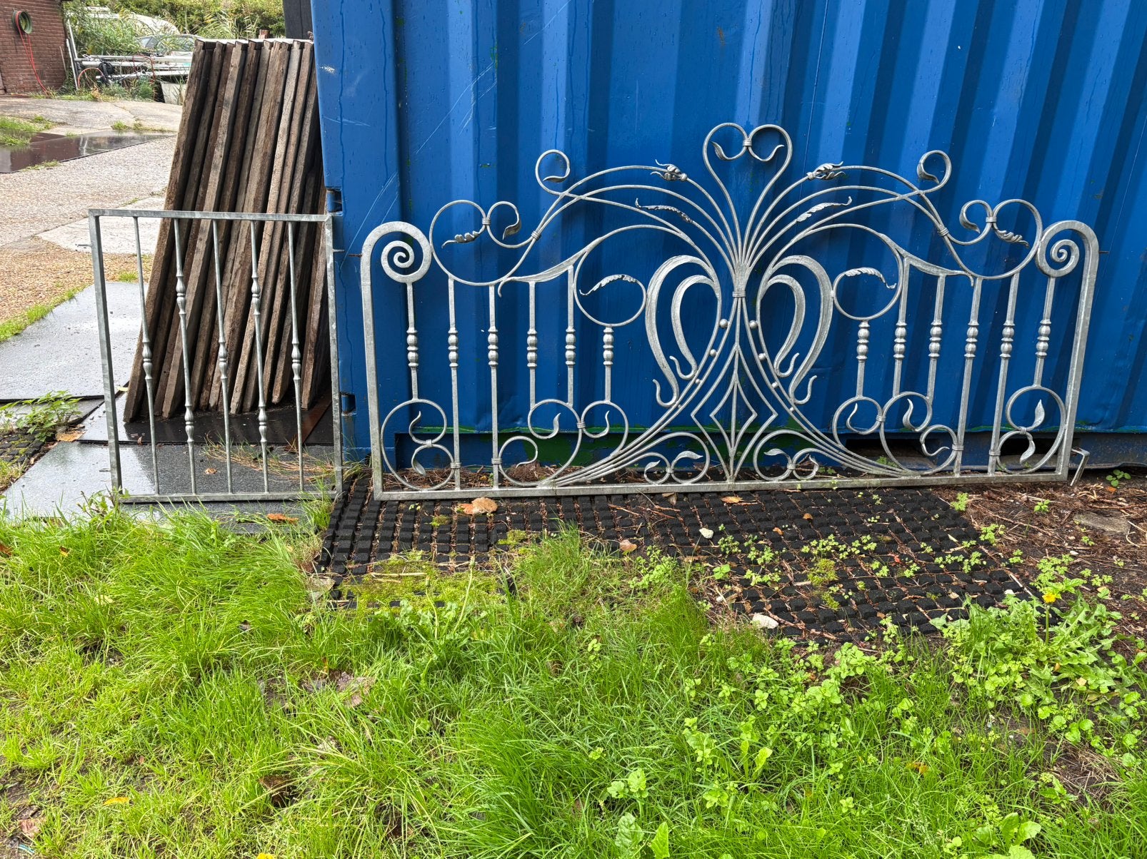 Massief gesmeed gegalvaniseerd, Ophalen of Verzenden, Zo goed als nieuw, IJzer