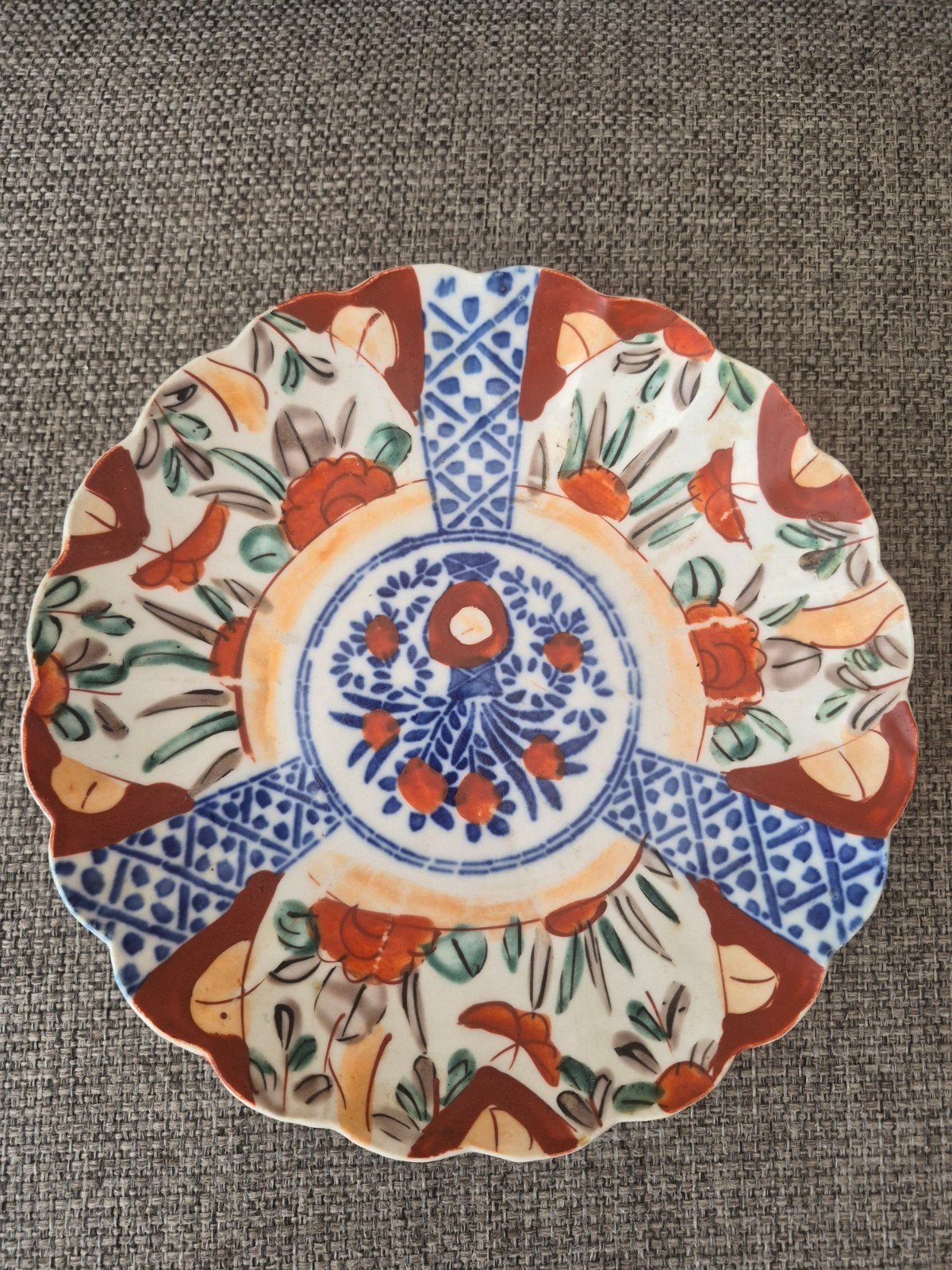 Antiek Japans Imari Porseleinen Schotel, Antiek en Kunst, Ophalen of Verzenden