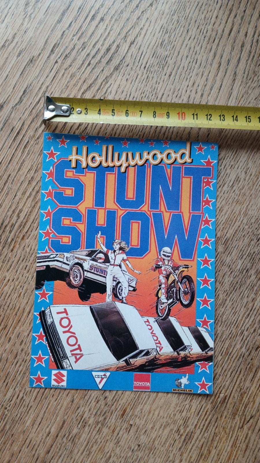 Sticker Hollywood Stunt Show Auto Cars Motor Toyota, Ophalen of Verzenden, Zo goed als nieuw, Auto of Motor