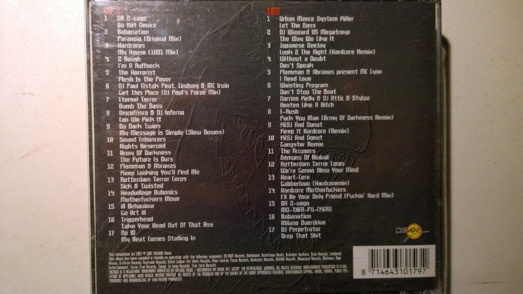 Killercore 2 (Riz'n From Its Grave To Haunt You), Cd's en Dvd's, Ophalen of Verzenden, Zo goed als nieuw, Techno, Album