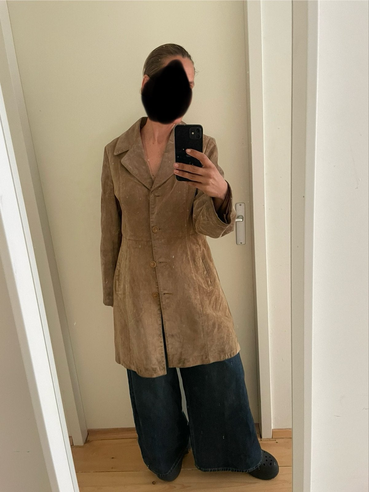 ARMA Leren Jas - Bruine Suede Damesjas Maat 40, Verzenden, Gedragen, Maat 38/40 (M), Bruin