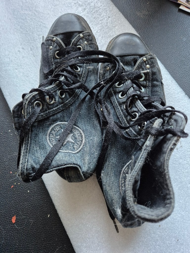 All stars Schoenen, Verzenden, Gedragen, Grijs, Sneakers of Gympen