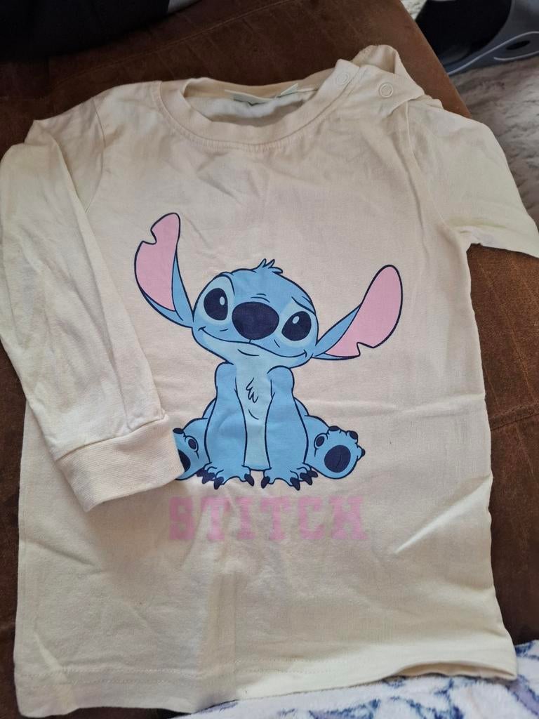 Leuk Stitch shirtje maat 86, Gebruikt, Jongetje of Meisje, Shirtje of Longsleeve, Ophalen