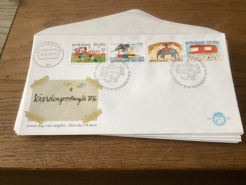 No3807 Afwijkend E153 stempel 50 kinderpostzegelactie Amster, Ophalen of Verzenden, Onbeschreven, Nederland