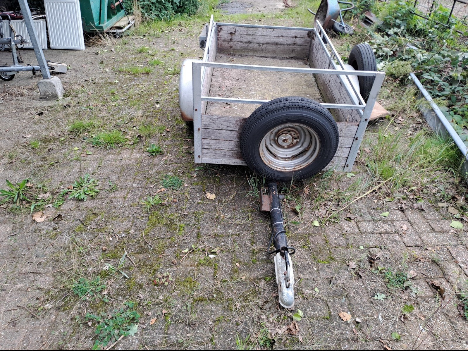 Aanhanger 2x1 meter - opknapper, Ophalen of Verzenden, Gebruikt