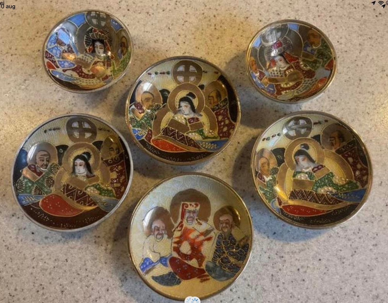 Satsuma porselein schaaltjes, Ophalen of Verzenden