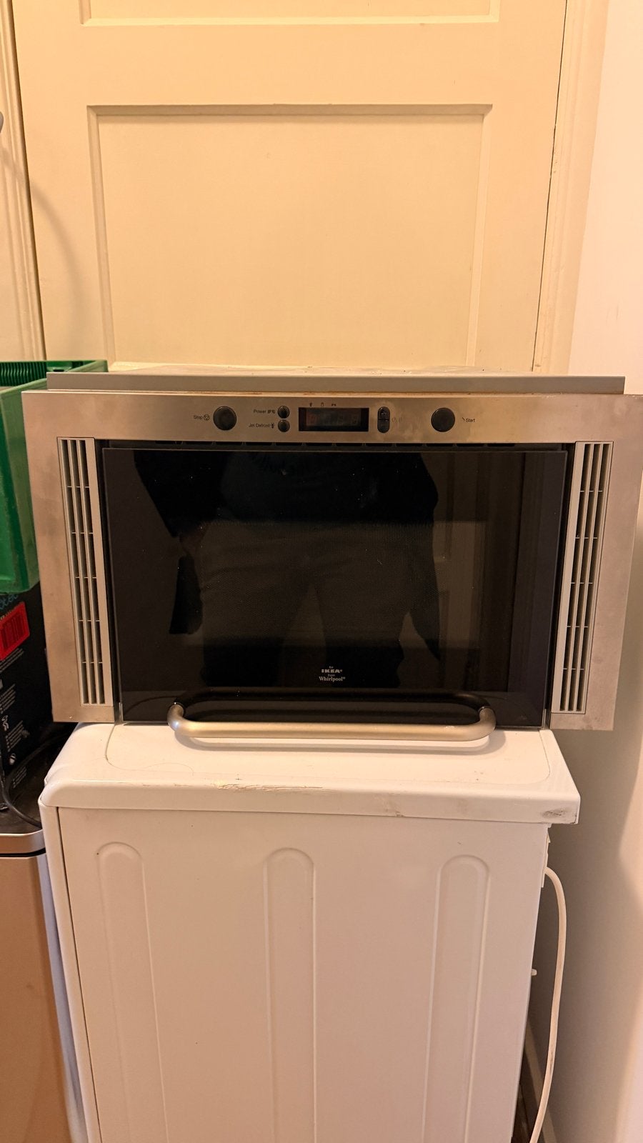 Ikea Whirlpool Combimagnetron - Inbouw, Ophalen, Combimagnetron, Gebruikt, 60 cm of meer