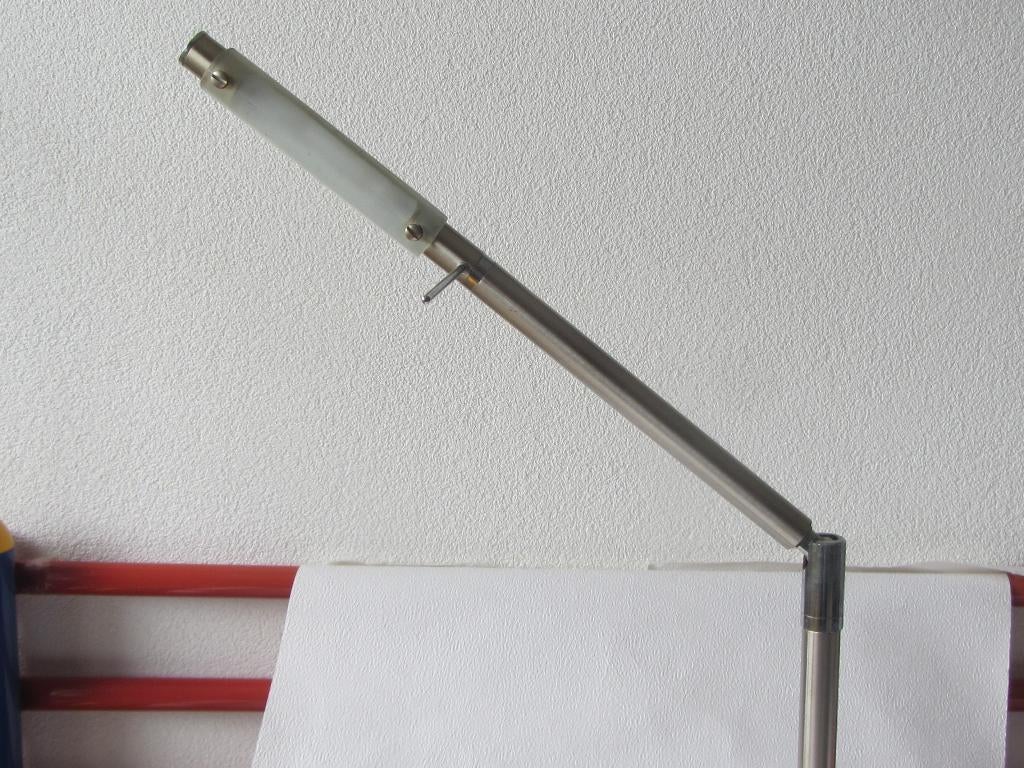 Bureau/tafellamp met knikarm en draaikop, met dimmer, Ophalen, Gebruikt, Metaal, 75 cm of meer