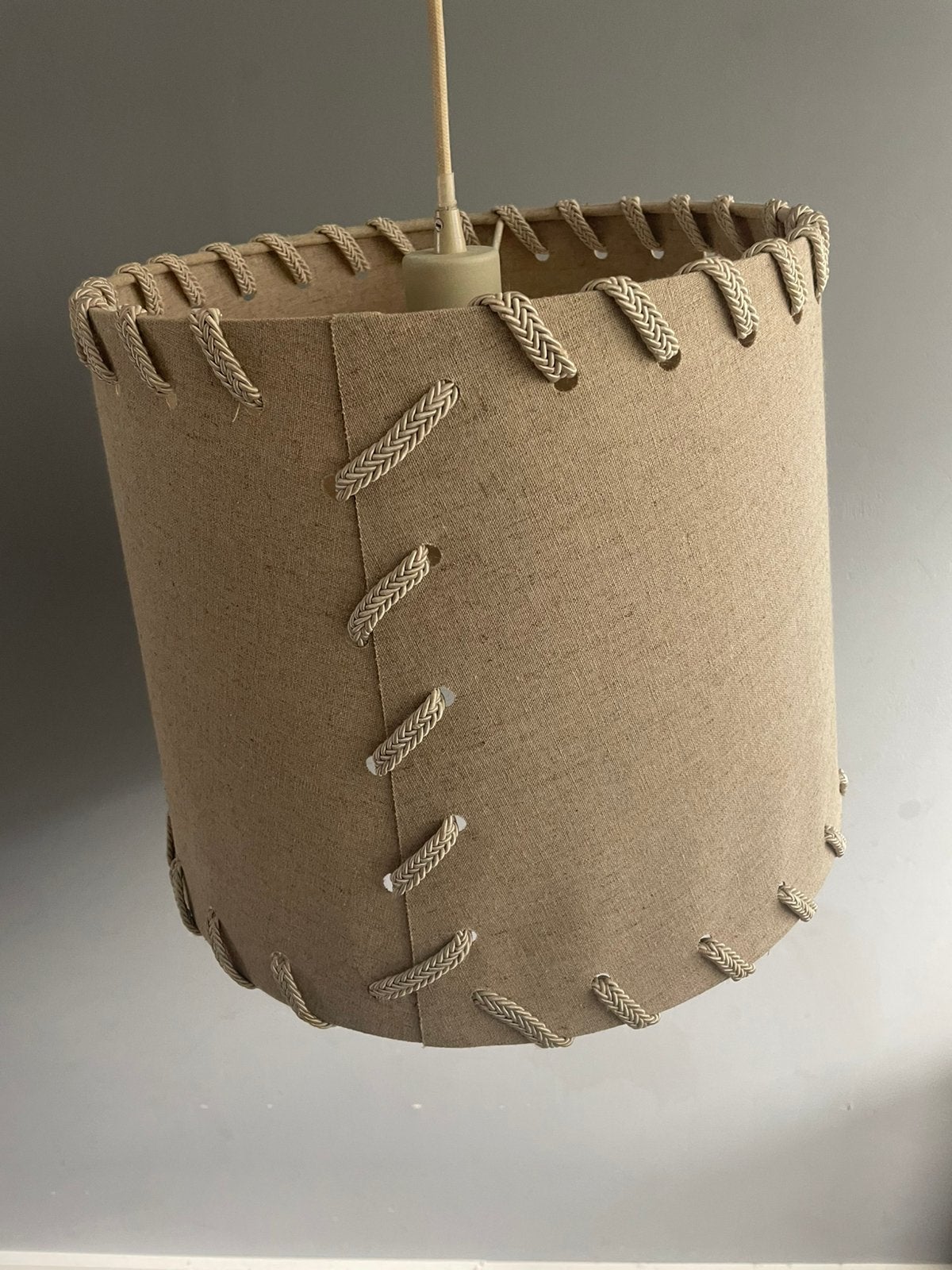 Lamp hanglamp taupe past in elk interieur, Ophalen, Zo goed als nieuw