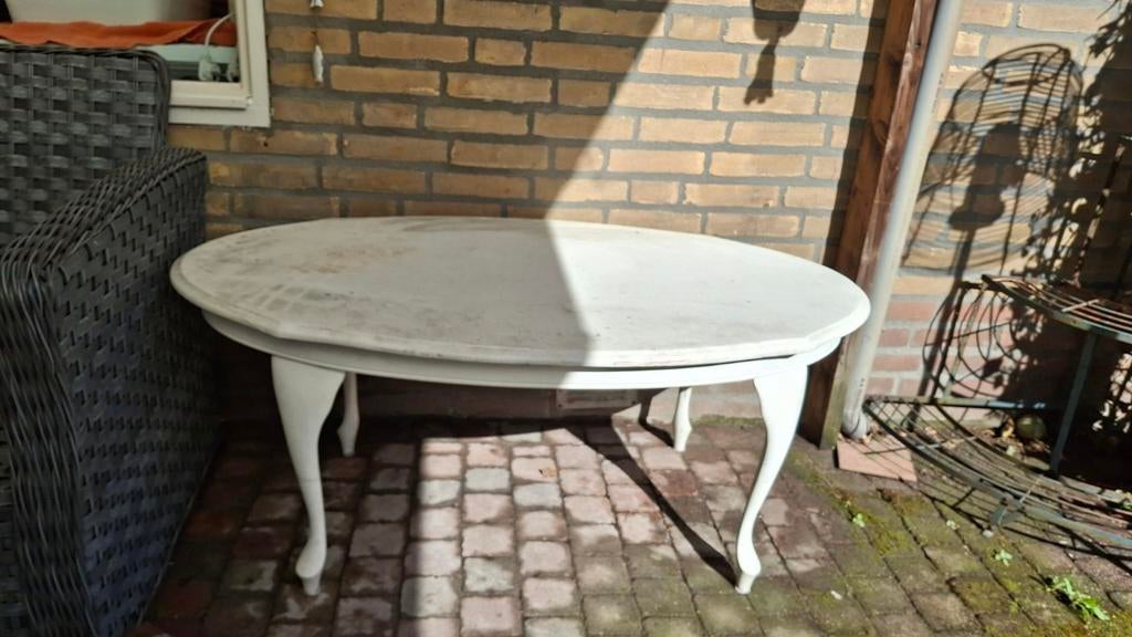 Salon tafel Queen Ann Barok stijl, Ophalen, Gebruikt, 100 tot 150 cm, 50 tot 100 cm