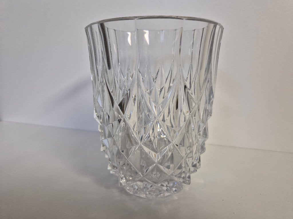 Vintage Val-Saint-Lambert kristallen vaas - gesigneerd, Antiek en Kunst, Antiek | Glas en Kristal, Ophalen of Verzenden