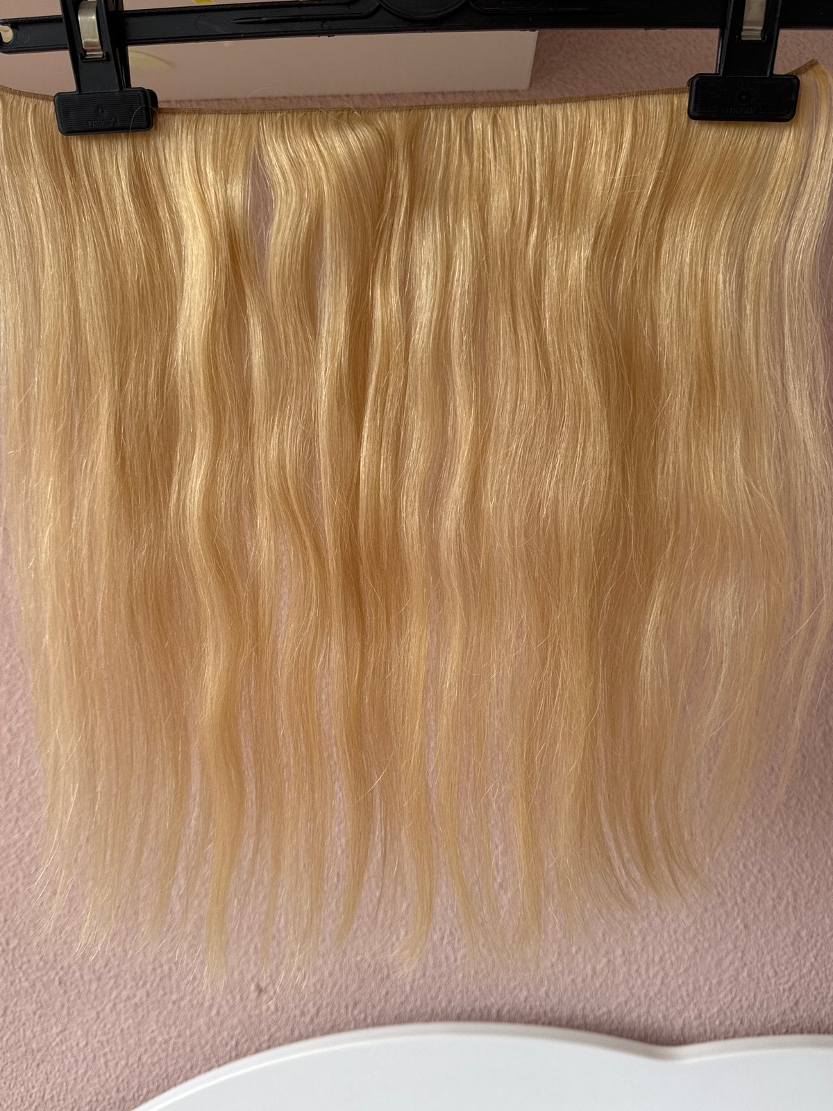 Blonde weave extensions., Ophalen of Verzenden, Zo goed als nieuw, Pruik of Haarverlenging