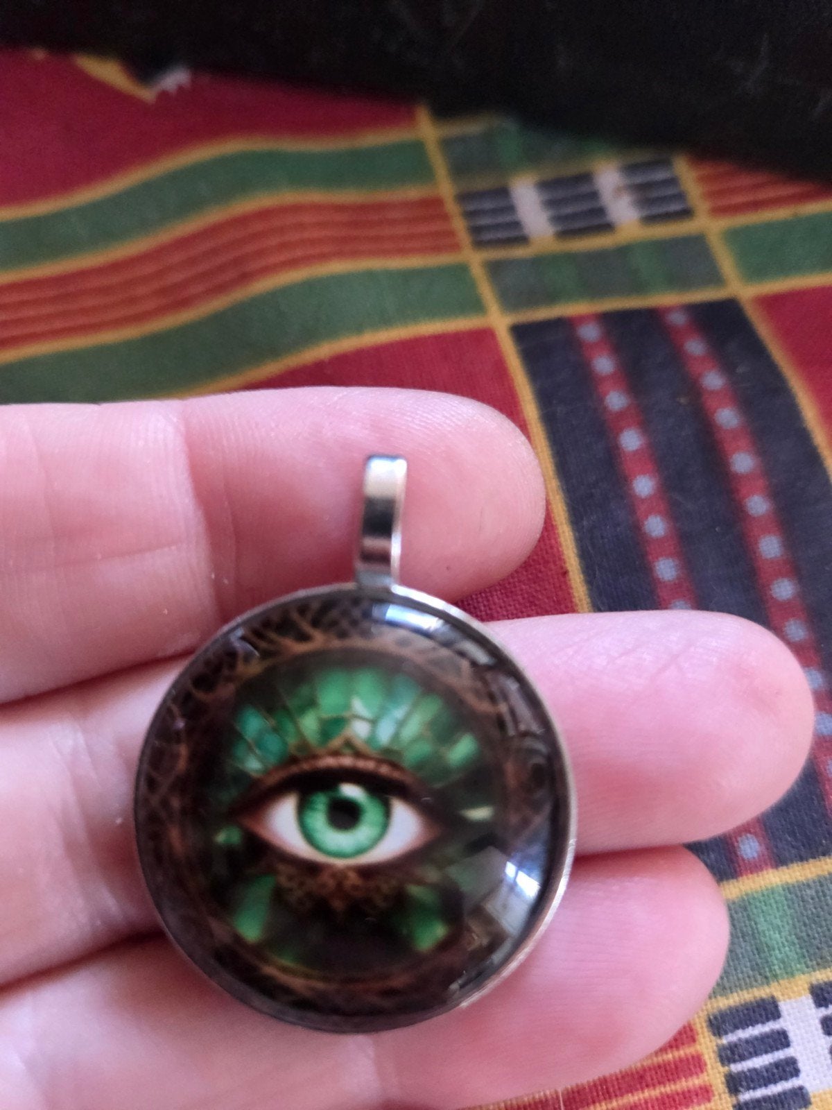 Hanger met Groen Oog Design, Overige materialen, Overige voorstellingen, Ophalen of Verzenden, Zo goed als nieuw