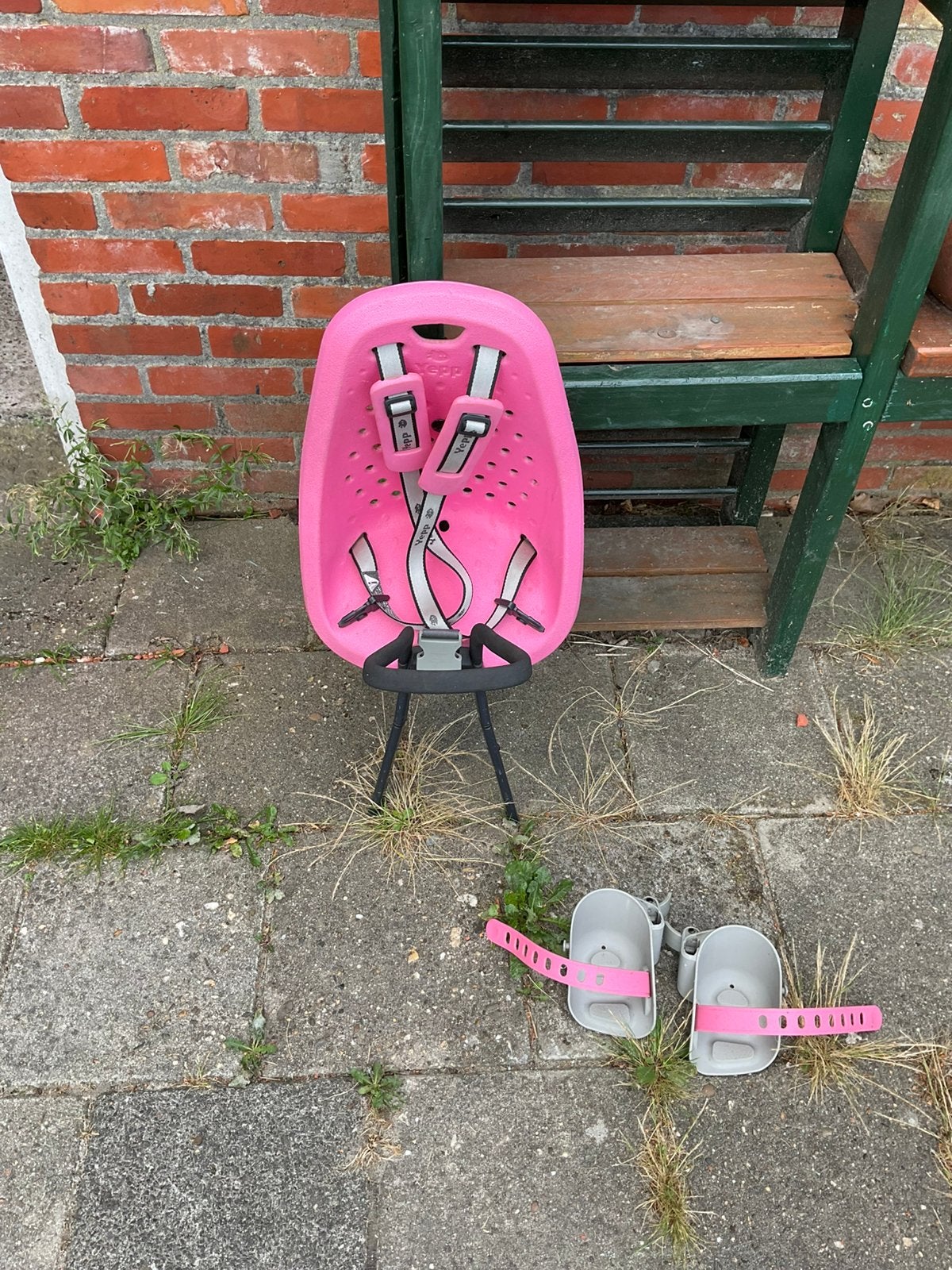 Yepp fietsstoel, Ophalen, Gebruikt, Voorzitje, Voetsteuntjes