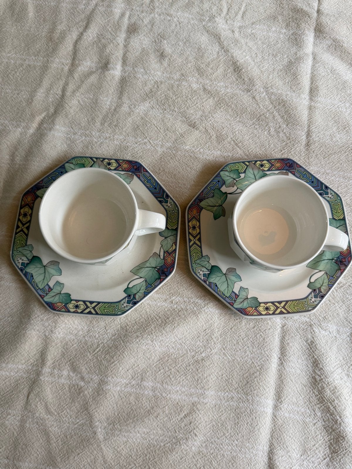 Villeroy & Boch Pasadena kop-en-schotelsets (2 stuks), Huis en Inrichting, Gebruikt, Klassiek, Villeroy & Boch, Ophalen of Verzenden