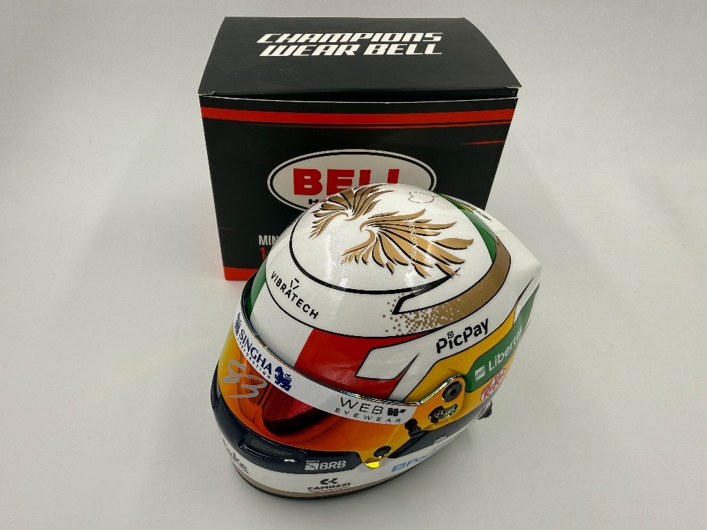 1/2 helm F1 Bortoleto 2025 Monza GP (Kick Sauber) signed, Ophalen of Verzenden, Nieuw, Formule 1