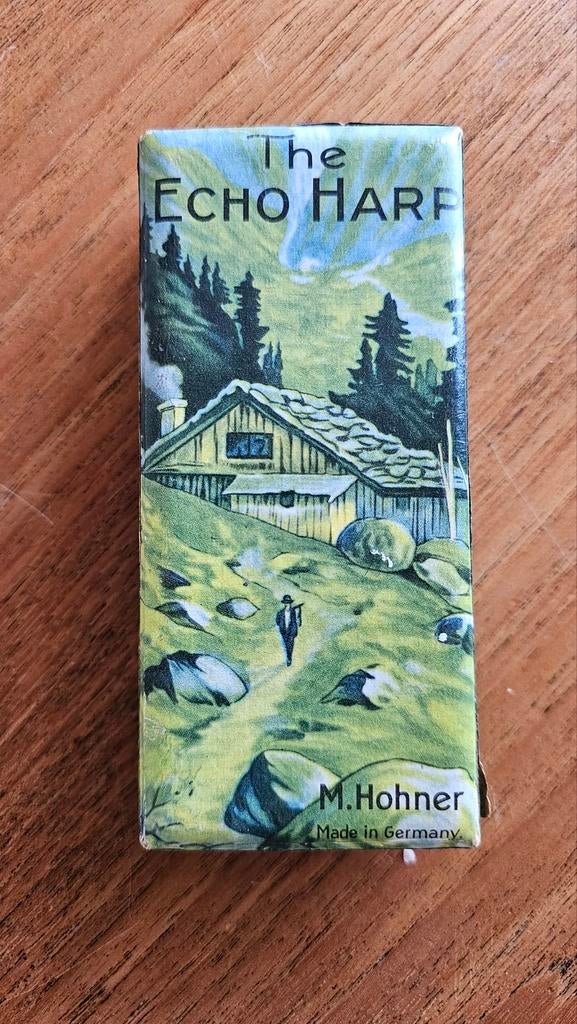 Originele Echo mondharmonica M. Hohner met doosje, Muziek en Instrumenten, Gebruikt, Overige typen, Ophalen of Verzenden, Met koffer of doosje