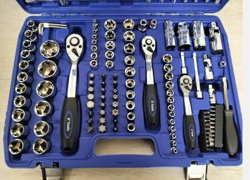 Doppenset ratelset 171 dlg 72 tands. F-tools. Nieuw!!, Auto diversen, Autogereedschap, Ophalen, Nieuw