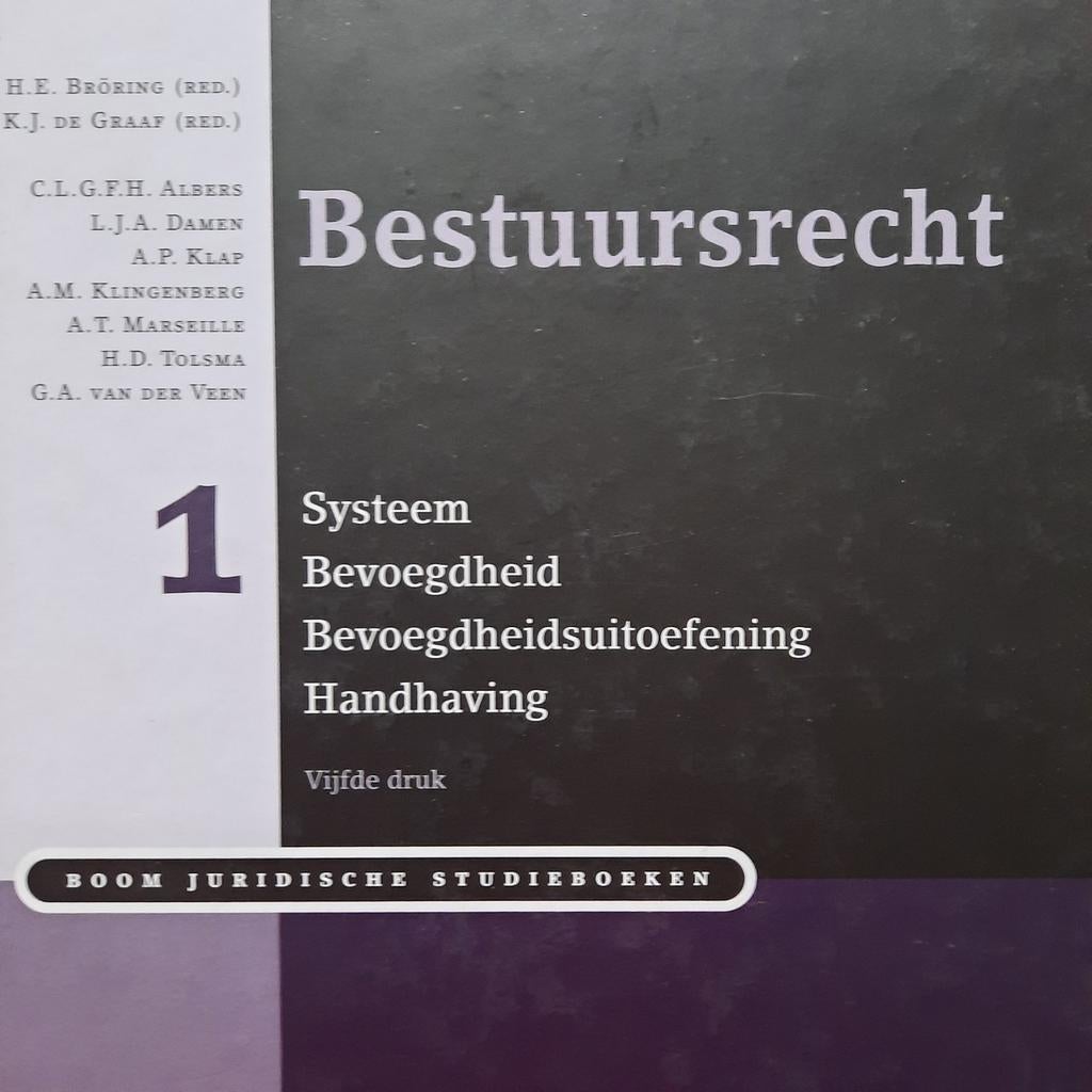 Bestuursrecht deel 1: Systeem, Bevoegdheid, Handhaving, Boeken, Ophalen of Verzenden