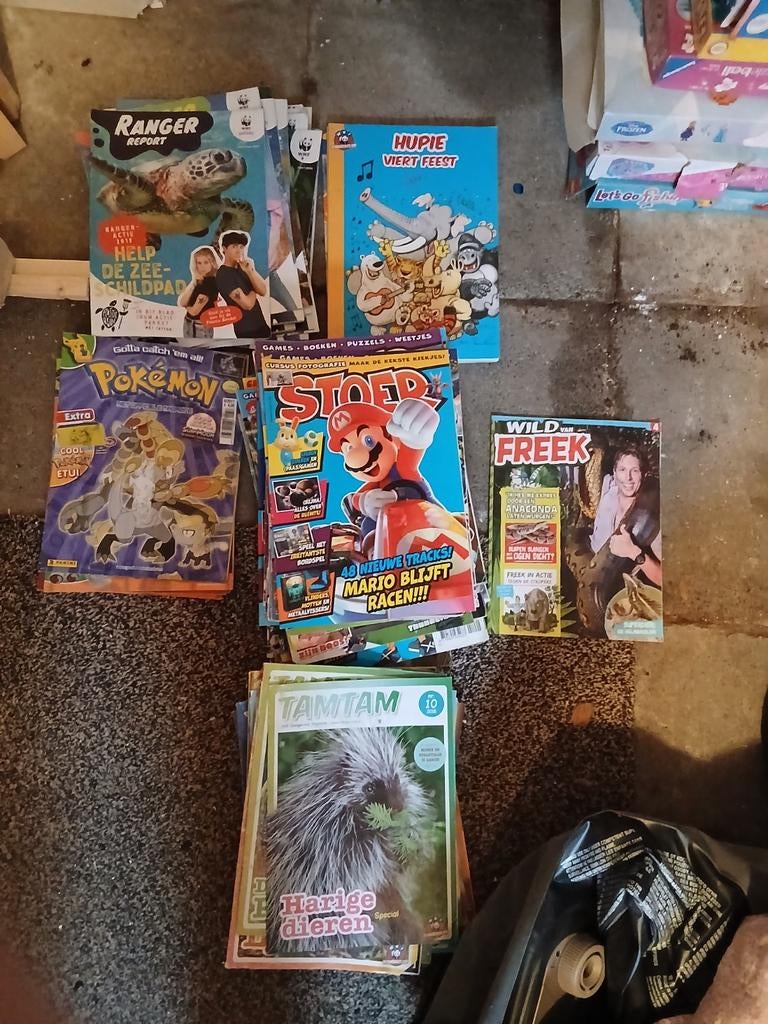 Kindertijdschriften veel, Ophalen