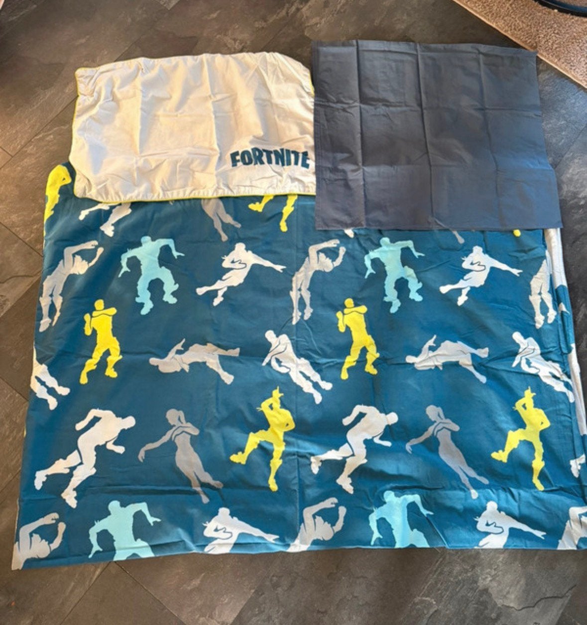 Dekbed overtrek fortnite 1 persoons, Ophalen of Verzenden, Gebruikt, Eenpersoons, Dekbedovertrek