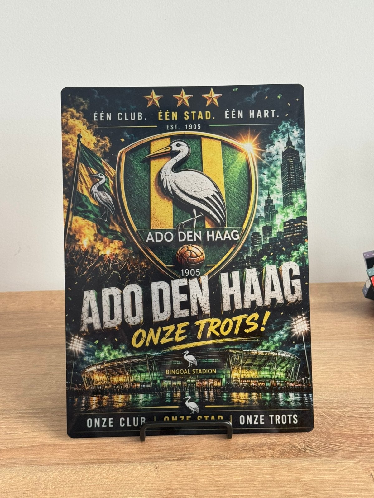 Ado denhaag aluminium wandbord, Maat XL, Ophalen of Verzenden, Nieuw, Overige typen