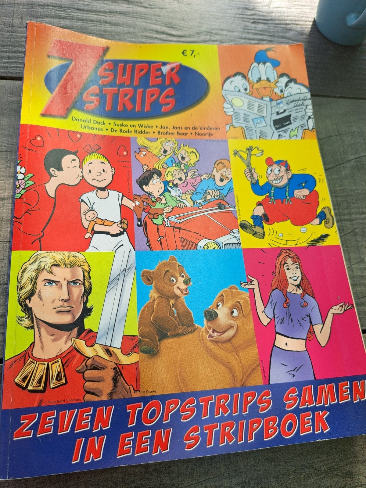 7 Super Strips: Donald Duck, Suske en Wiske en meer!, Eén stripboek, Ophalen of Verzenden, Gelezen, Diverse auteurs