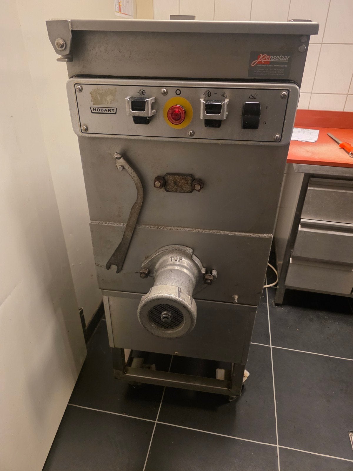 Hobart Gehaktmolenmenger - Professionele Slagerijmachine, Ophalen of Verzenden, Gebruikt