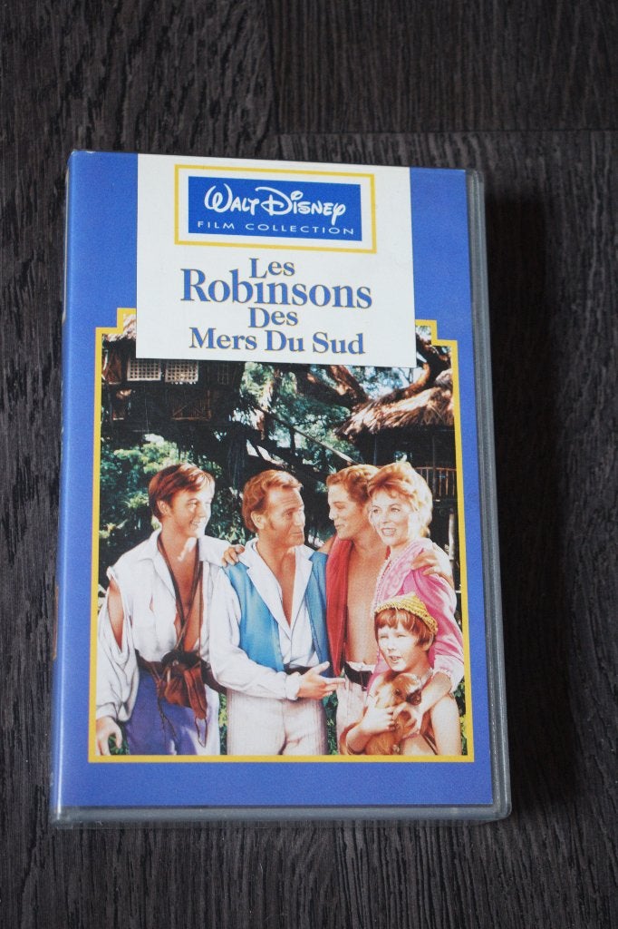 K7 VHS Disney robinsons des mers du sud 1960 1994, Alle leeftijden, Ophalen of Verzenden, Zo goed als nieuw, Komedie