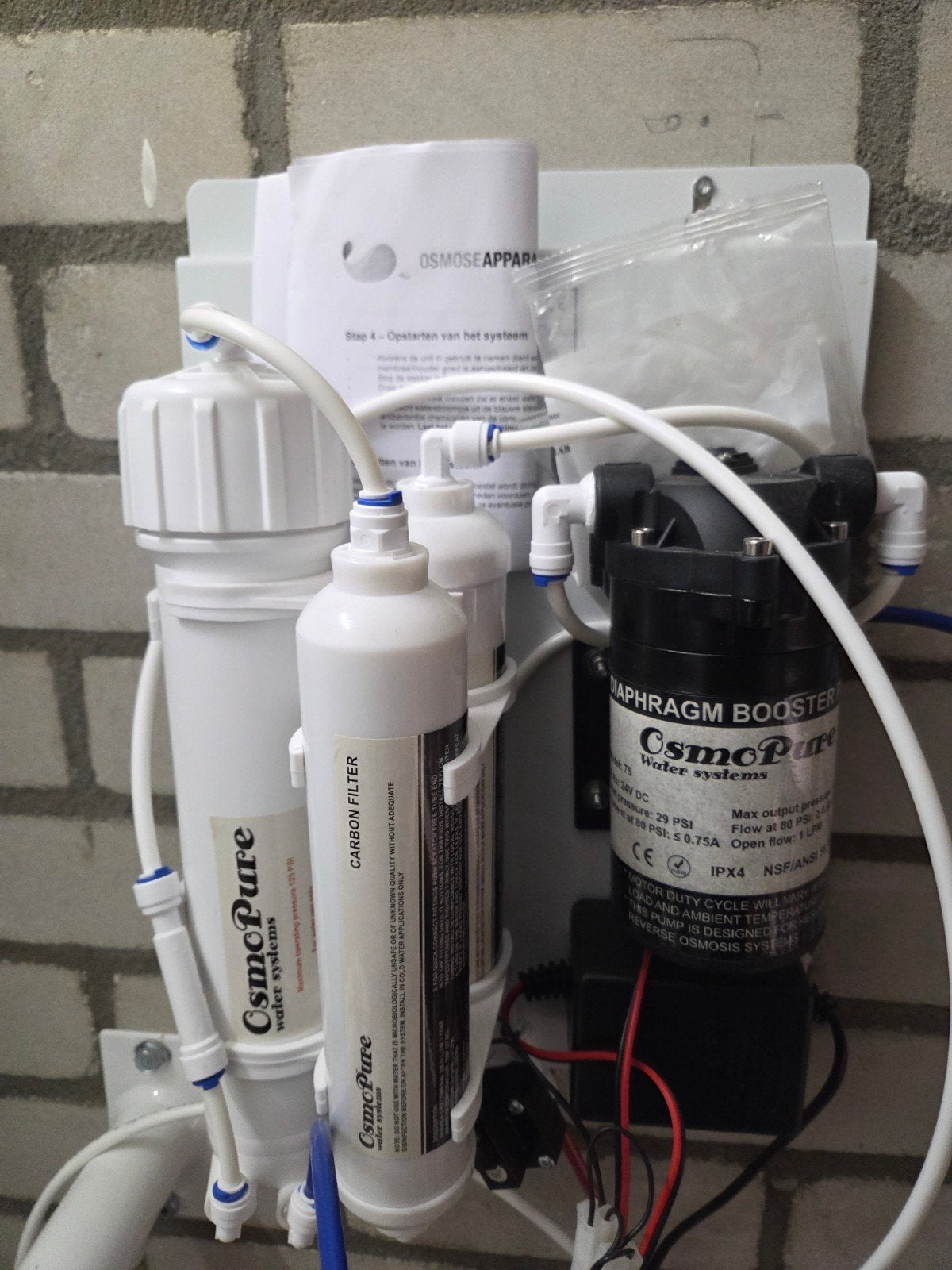 Osmopure Waterontharder met Boosterpomp - Zo goed als nieuw, Ophalen of Verzenden, Zo goed als nieuw