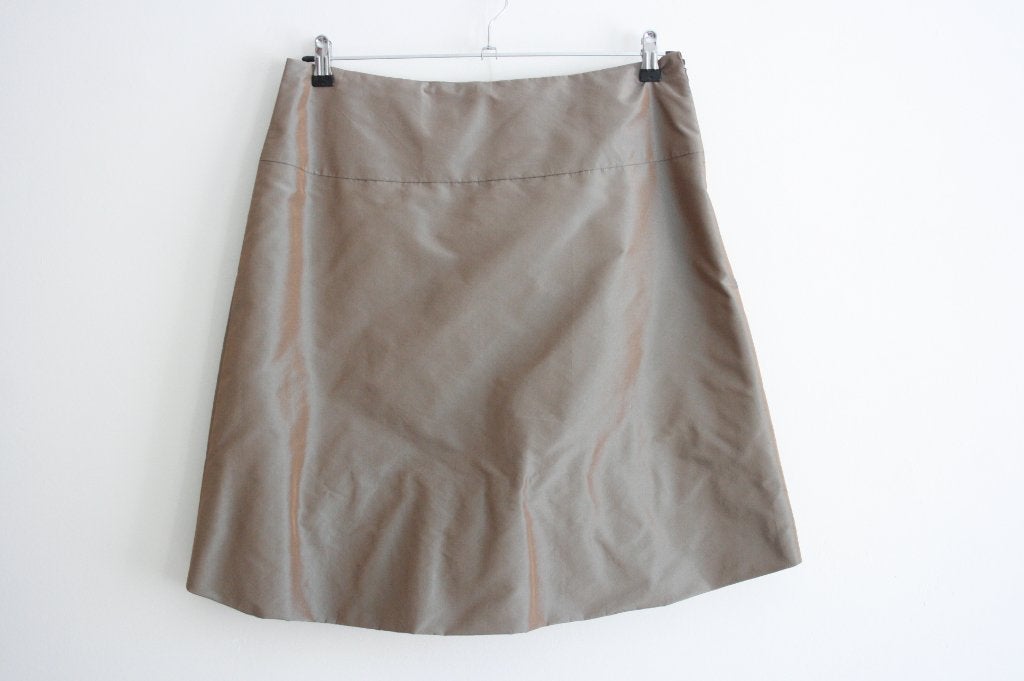 Changeant ballon rok (zijde) maat 42, Kleding | Dames, Rokken, Bruin, Maat 42/44 (L), Ophalen of Verzenden, Zo goed als nieuw