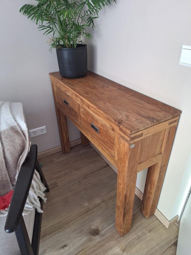 Henders & Hazel sidetable 100 cm, Ophalen, Teakhout, 50 tot 100 cm, Zo goed als nieuw