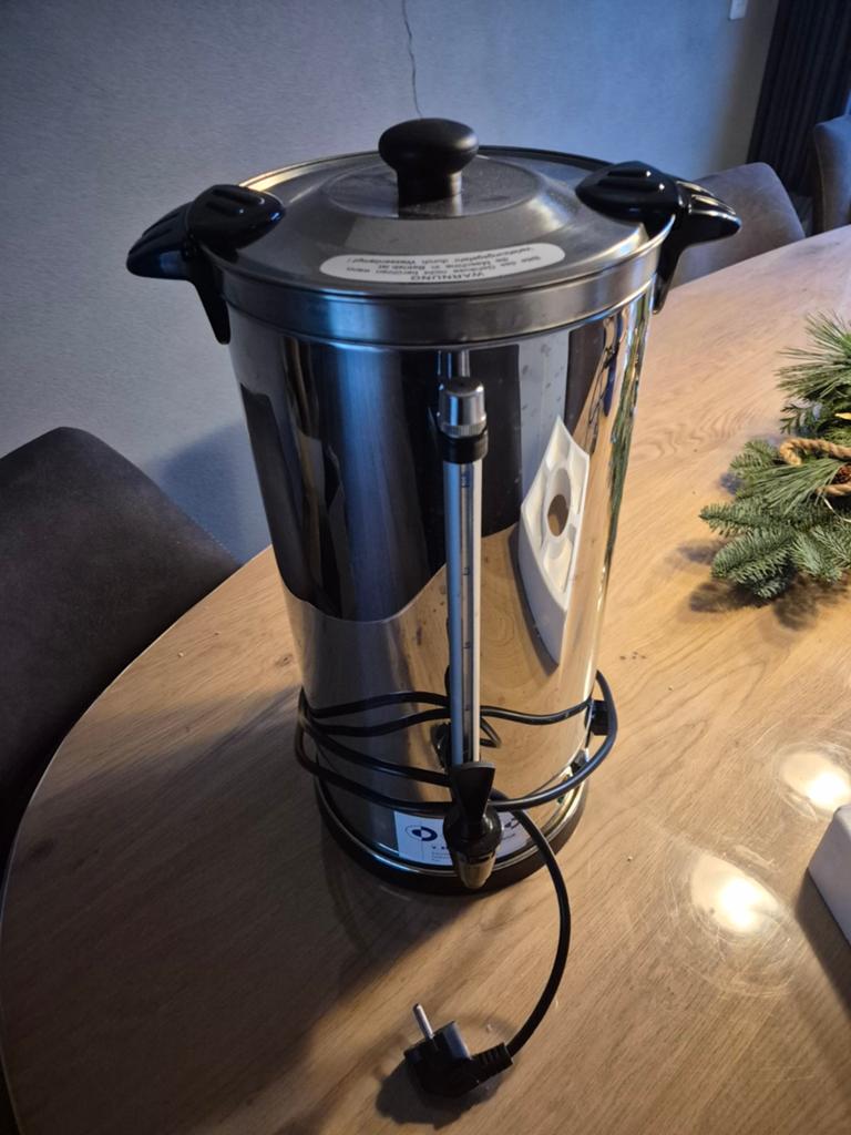waterkoker - 10 liter - Ideaal voor feest, 2 liter of meer, Ophalen of Verzenden, Zo goed als nieuw, Rvs