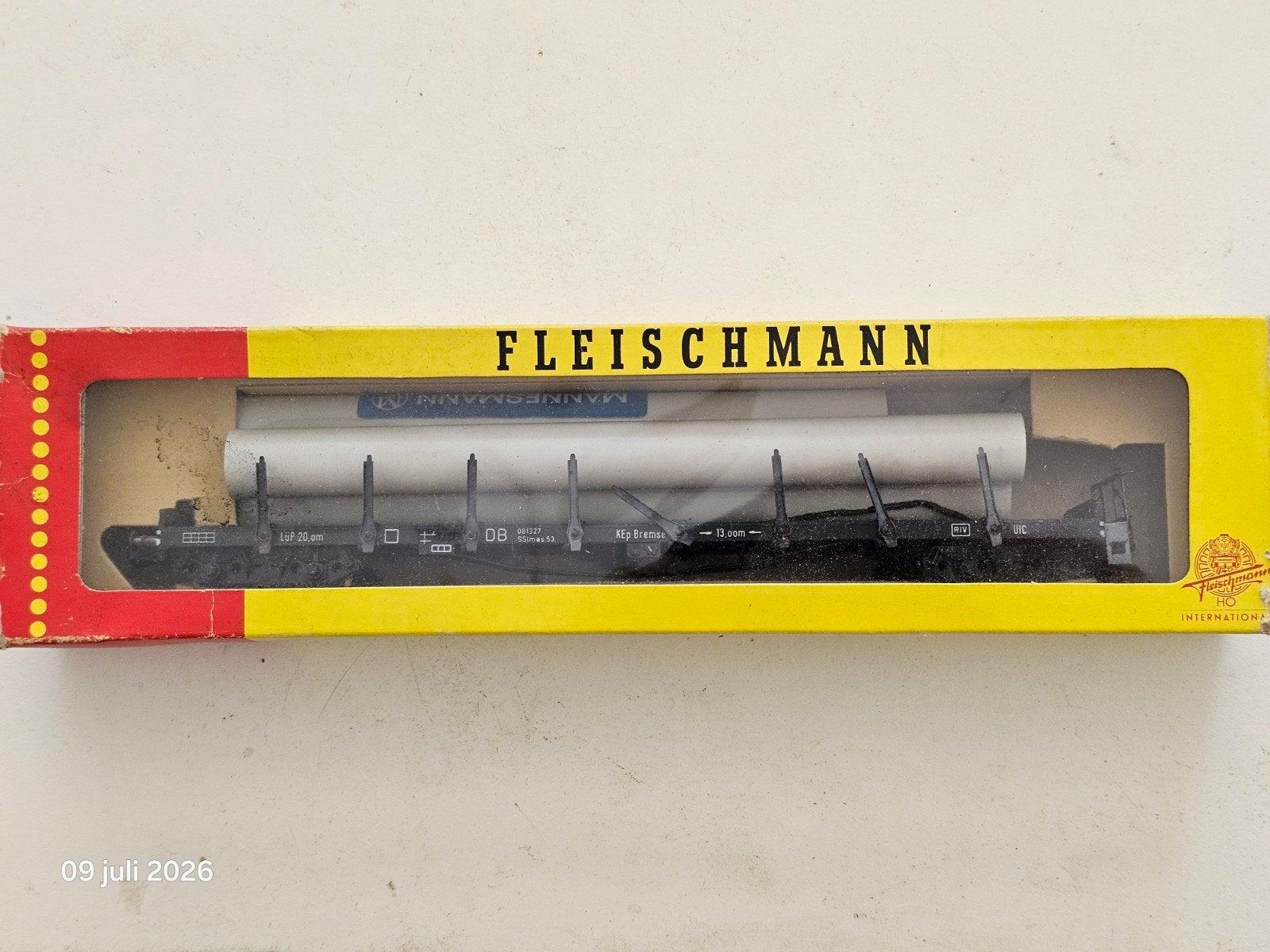 Fleischmann HO rongenwagen 1498 nieuw in doos, Ophalen of Verzenden
